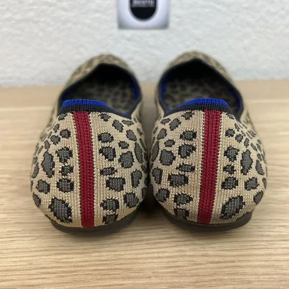 Rothys The Flat Leopard Print Round Toe Slip On Women's Size 9.5 - Picture 4 of 12